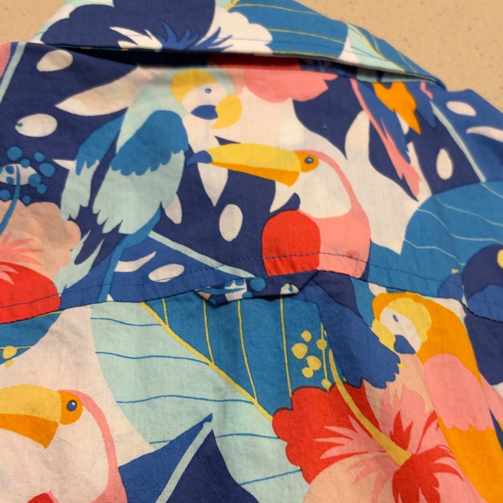 Club Room Men's Colorful Tropical Button Down Shirt - Picture 6 of 7